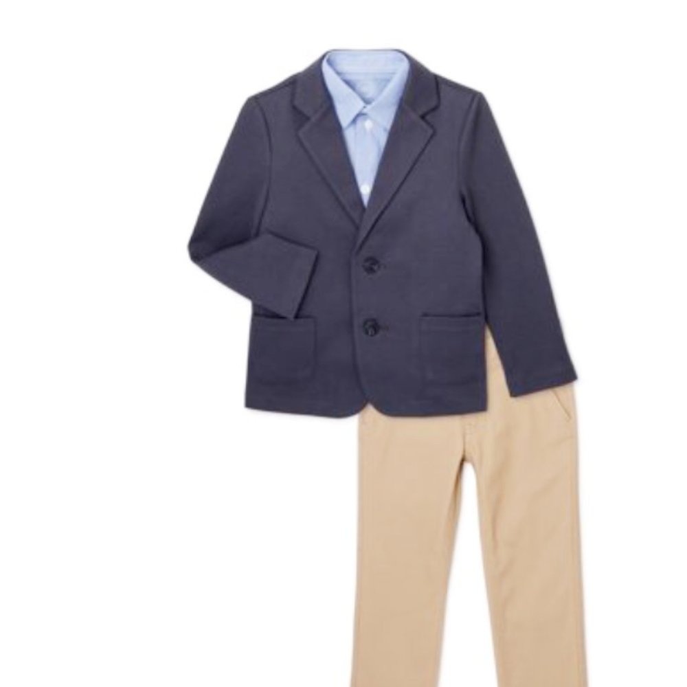 Suit 3 pc boys new size 8 blazer, shirt & pant Wonder Nation